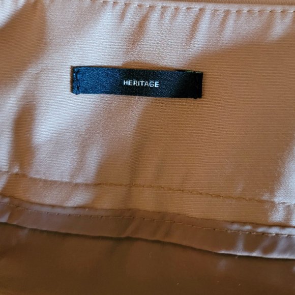 Talbots Size 10 Mink Brown Heritage Cotton Blend Stretch Dress Trouser Pants - Picture 5 of 6